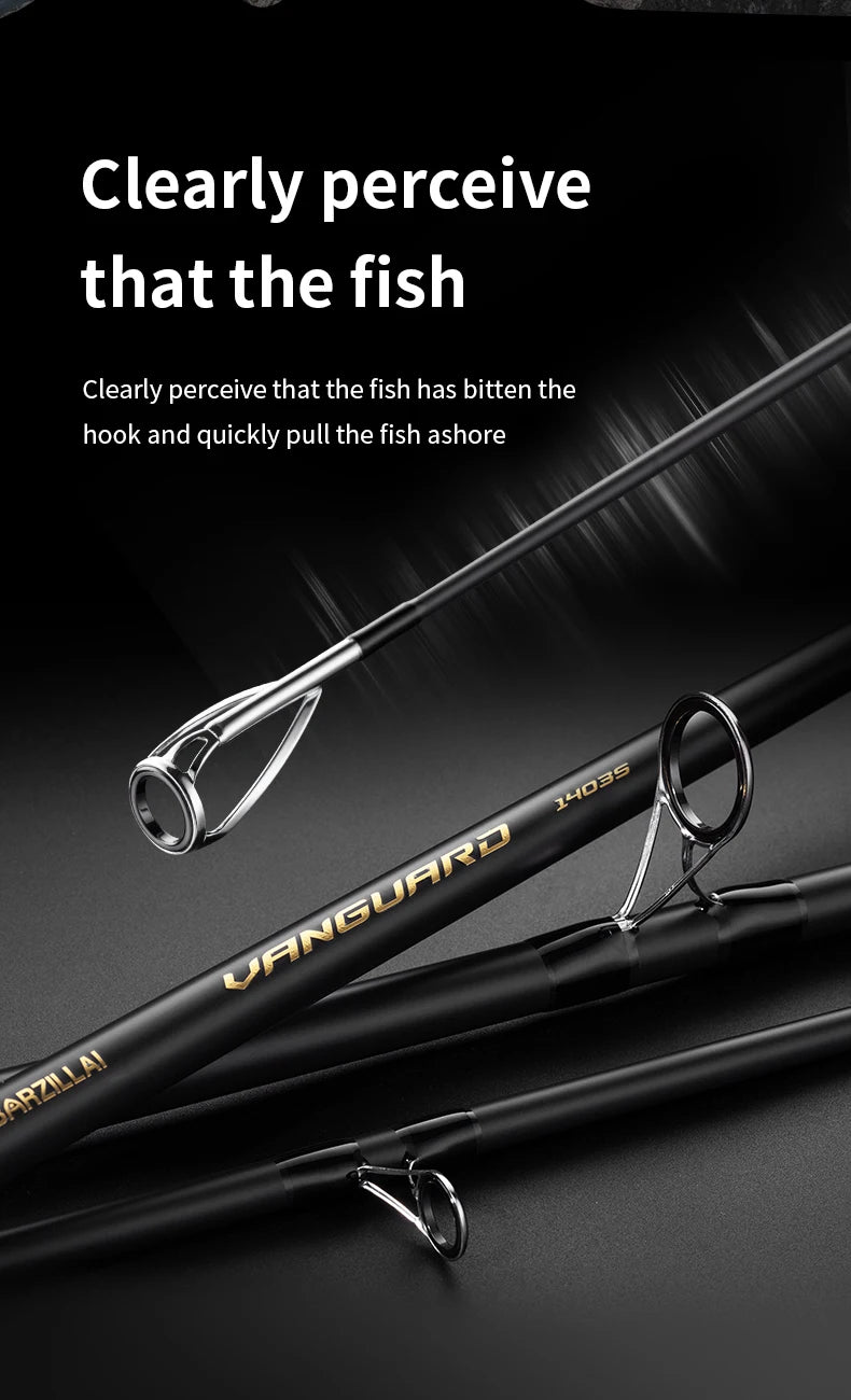 J-BARZILLAI Vanguard Carbon Surfing Spinning Rod Ultra High Sensitivity Graphite