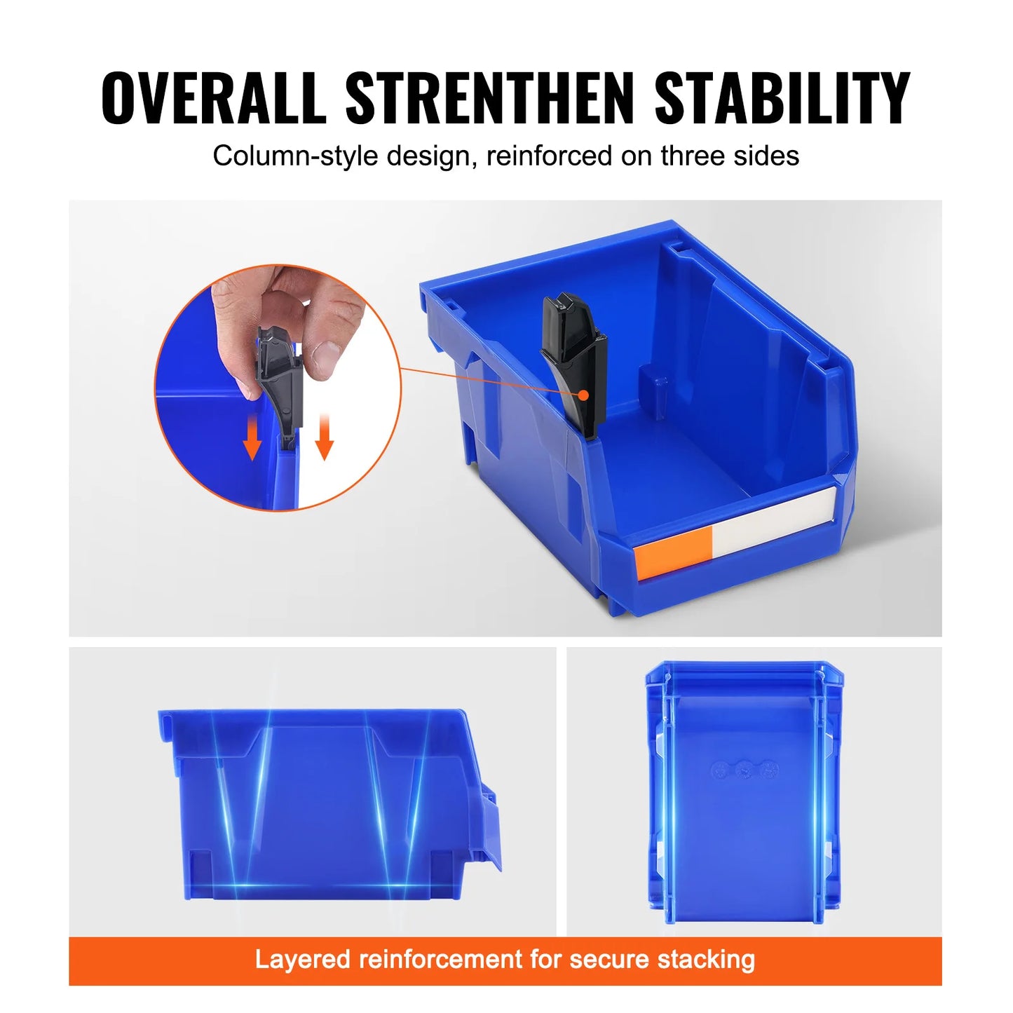 24 Pack Stackable Storage Bins Organizer For Garage