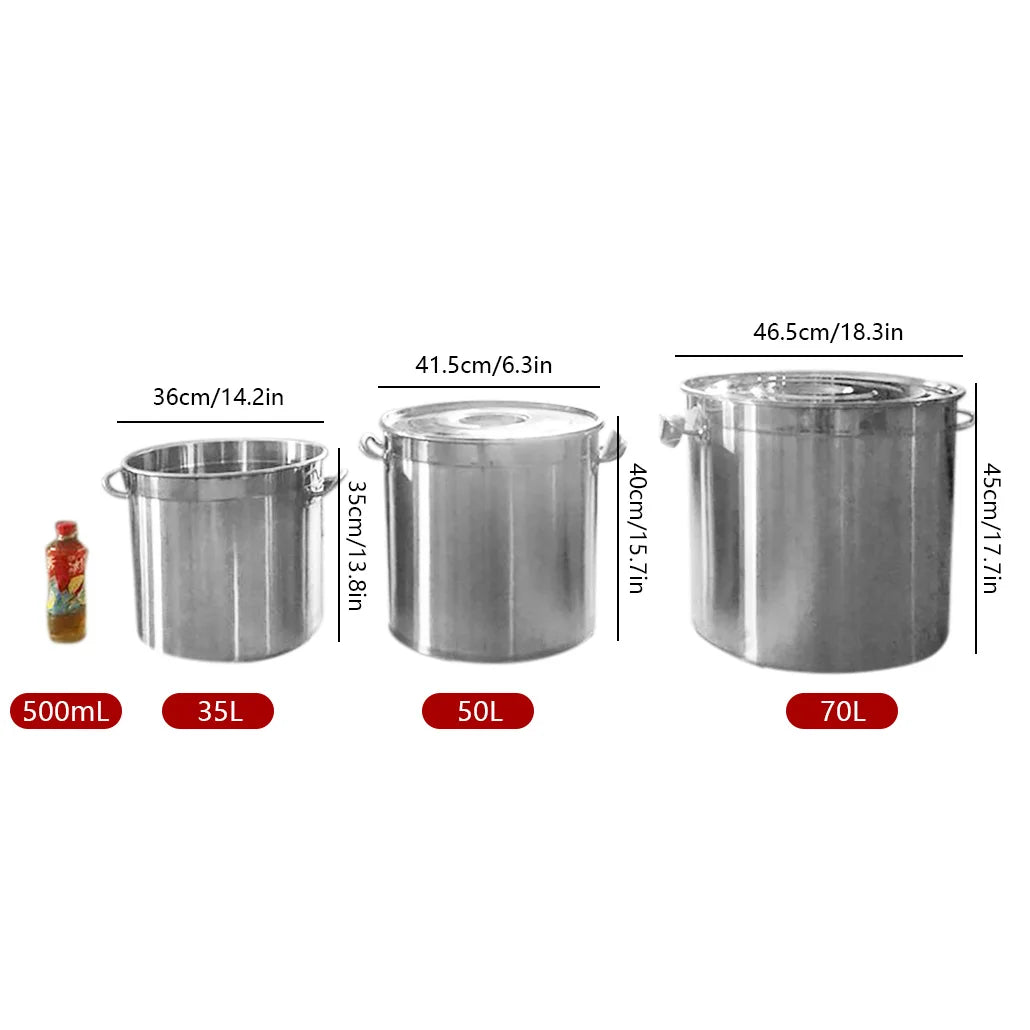 Multipurpose Thickened Stainless Steel Soup and Stock Pot with Lid