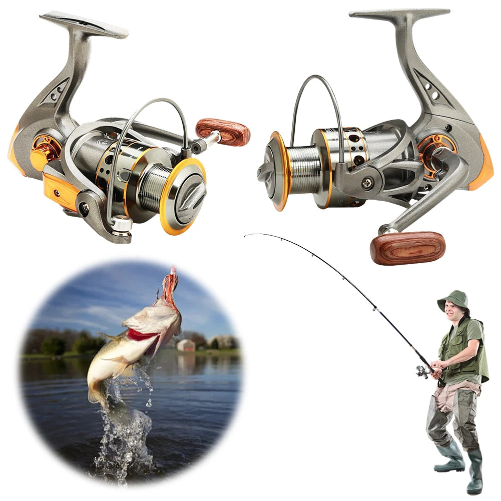 Spinning Fishing Reel CNC Metal Spool Spinning Reel All Purpose Fishing Spinning Reel for Freshwater Saltwater