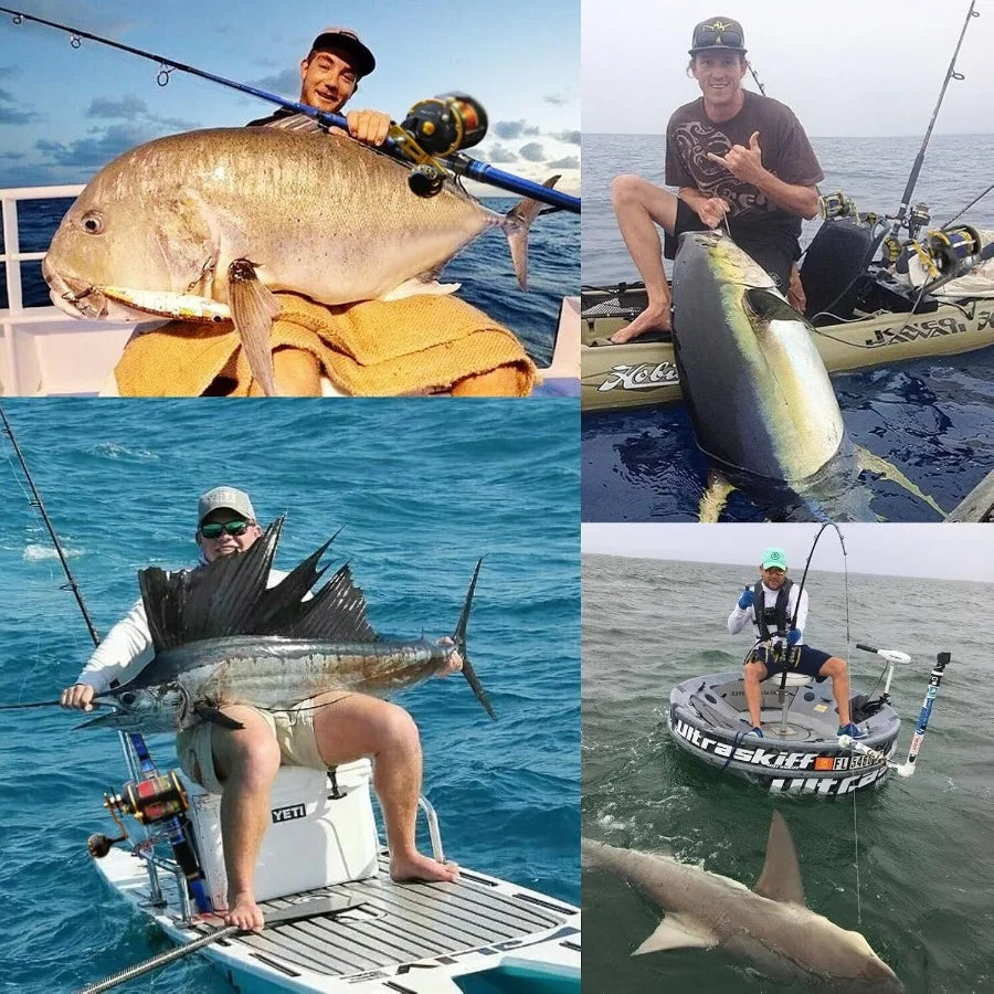 Trolling Saltwater Reel With Level Wind Drag For Ocean Fishing