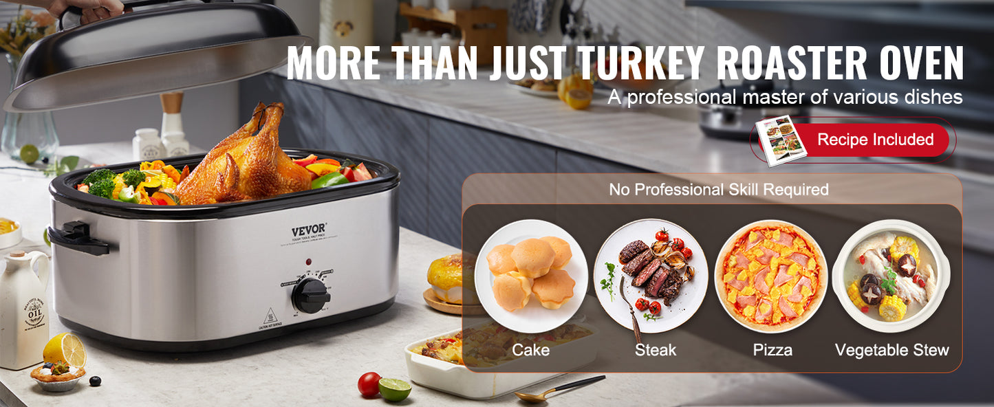 SucceBuy Electric Roaster Oven With Self Basting Lid 1450W